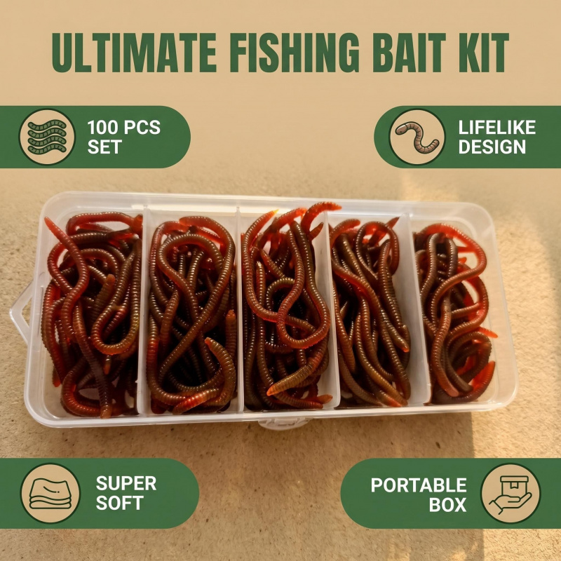 100pcs Soft Lure Bass Bream Bl - Aglaonema Red ulasan dan harga